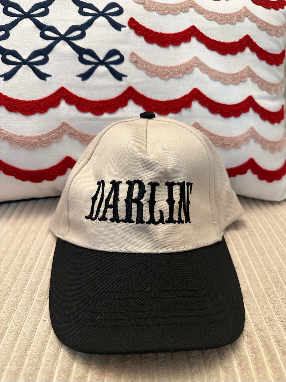 NEW DARLIN' Embroidered Adjustable Strap Baseball Cap